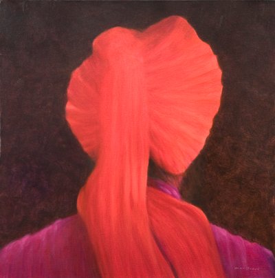 Red Turban in Shadow by Lincoln Seligman